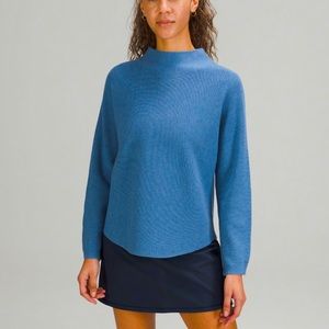 Lululemon Boxy Cotton-Blend Sweater, Blue, Size M/L